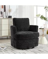 Streamdale Furniture 360 Swivel Chenille Chair- Comfortable, Breathable