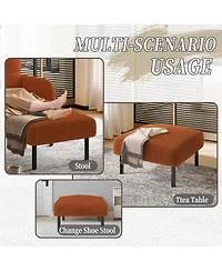 Streamdale Furniture Streamdale Corduroy Ottoman Footstool with Legs