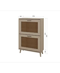 Streamdale Furniture 2-Tier Shoe Rack - Stable, Spacious, Holds 12 Pairs