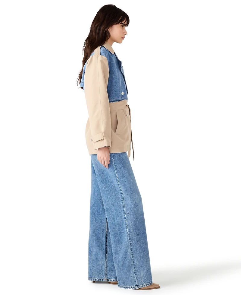 Steve Madden Women's Cropped Trench Coat