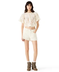 Steve Madden Women's Callum Short-Sleeve Top