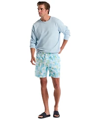 Original Penguin Men's Retro Geo Print Slim-Fit Swim Shorts