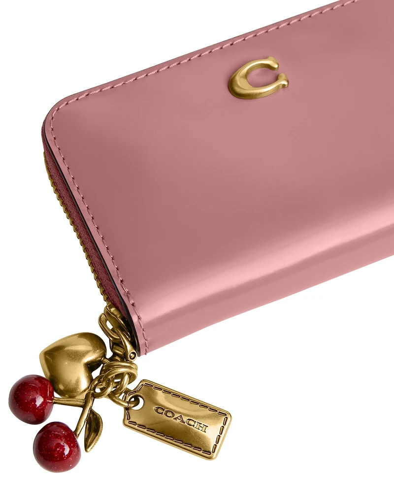 Coach Essential Zip Around Card Case with Charms