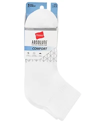 Hanes Men's Ultimate Absolute Comfort Ankle-Length Socks, 3-Packs