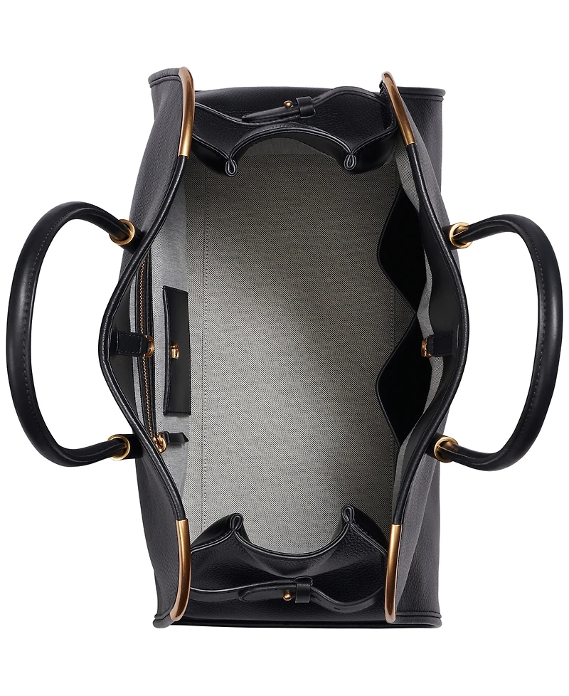 Donna Karan New York Satin Leather Medium Tote Bag