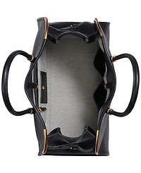 Donna Karan New York Satin Leather Medium Tote Bag