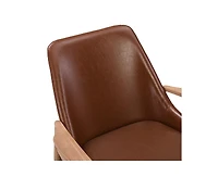 Streamdale Pu Leather Accent Chairs (Set of 2)