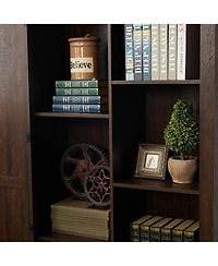 Streamdale Furniture Farmhouse Cabinet with Barn Doors and Shelves