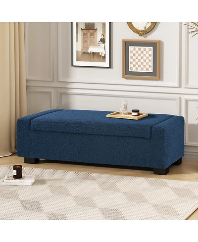 Streamdale Furniture 50" Rectangular Ottoman Bench with Hinged Lid & Storage