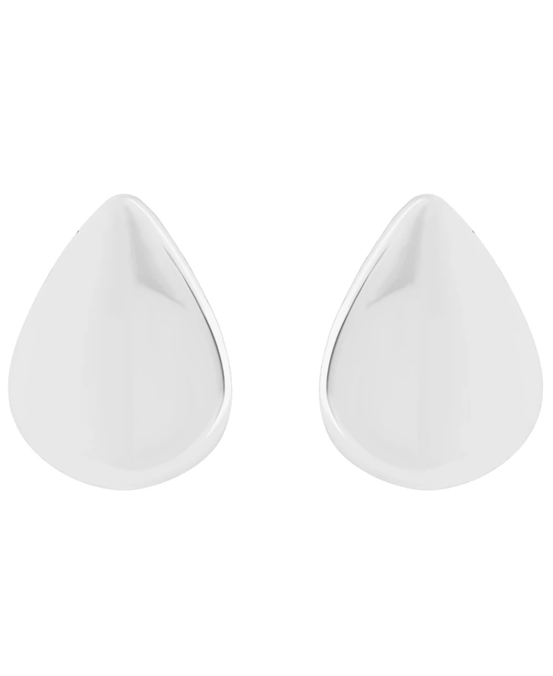 Giani Bernini Sterling Silver Teardrop Shape Hi-Polish Dome Post Earrings, Macy's Exclusive