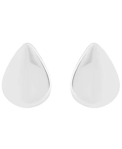 Giani Bernini Sterling Silver Teardrop Shape Hi-Polish Dome Post Earrings, Macy's Exclusive