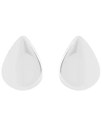 Giani Bernini Sterling Silver Teardrop Shape Hi-Polish Dome Post Earrings, Macy's Exclusive
