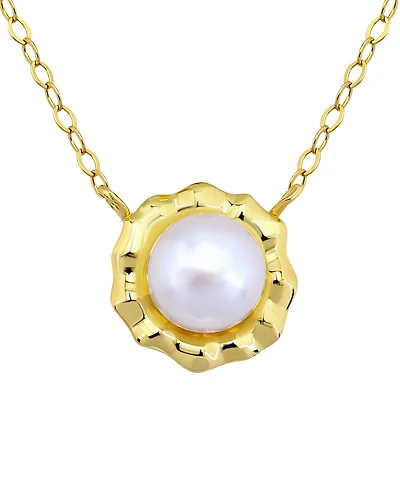 Giani Bernini Cultured Freshwater Pearl (7mm) Pendant Necklace, Macy's Exclusive