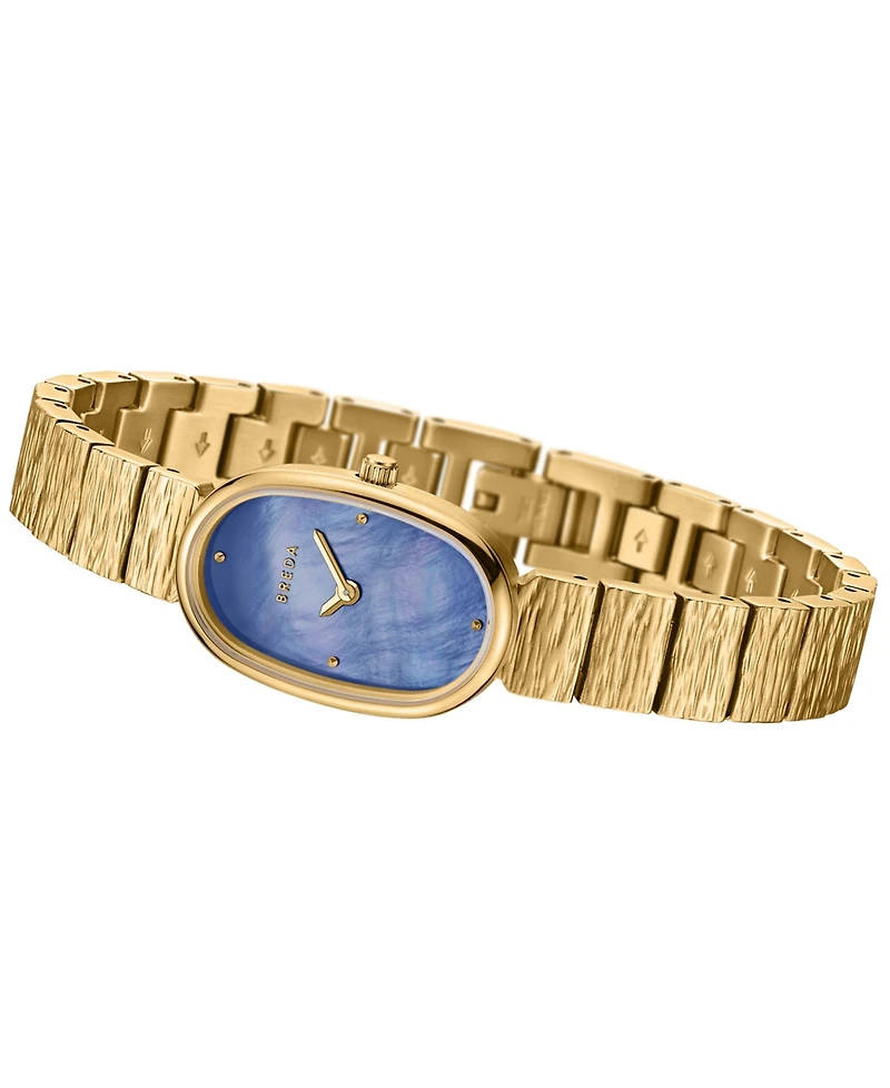 Breda Women's 'Jane Revival' Gold Stainless Steel Bracelet Watch, 18mm