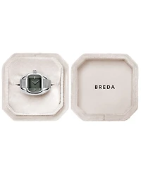 Breda Women's 'Nocturne' Silver Expandable Ring Watch, 16mm