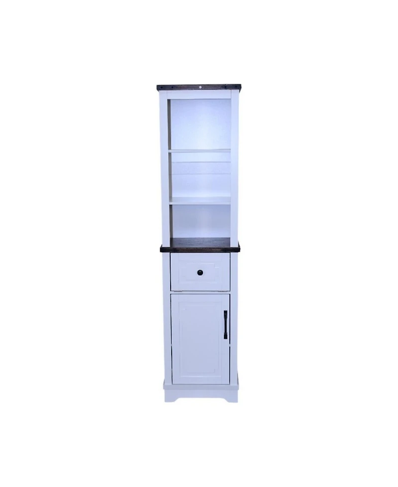 Streamdale Furniture Farmhouse Bathroom Storage Cabinet with Drawer & Shelves