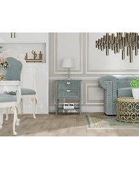 Streamdale Furniture + 2-Drawer + Wood + Storage + End Table