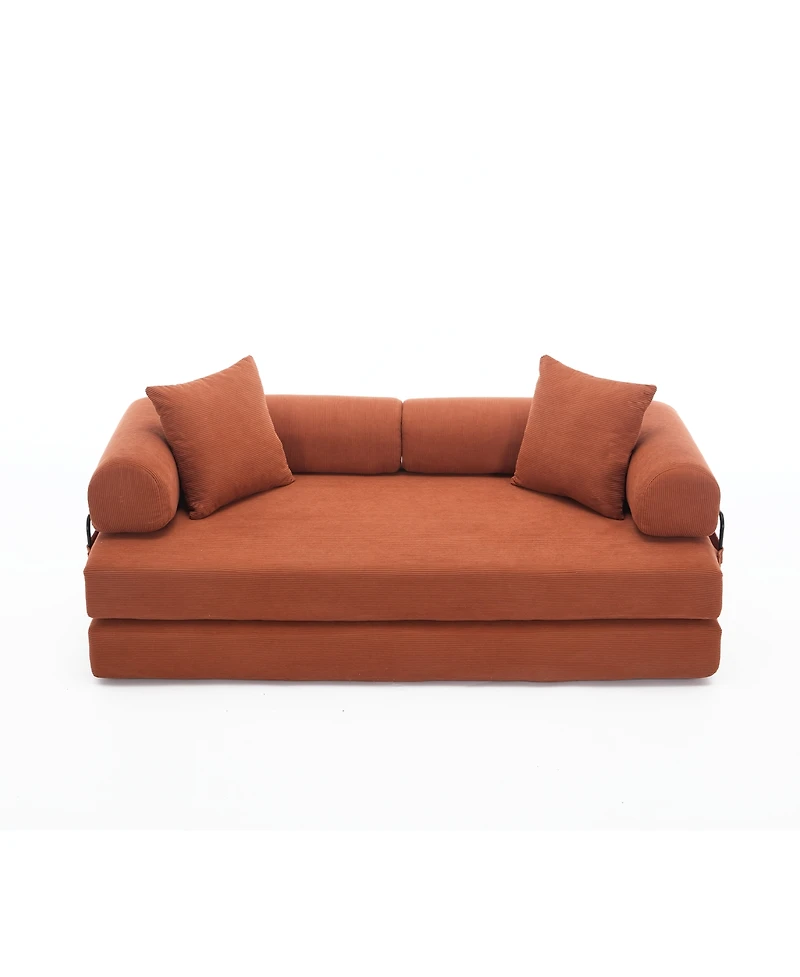 Streamdale Furniture Streamdale 78.5" Folding Sleeper Sofa Bed 4-in-1 Diy King Size