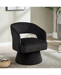 Streamdale Furniture Velvet Swivel Accent Chair