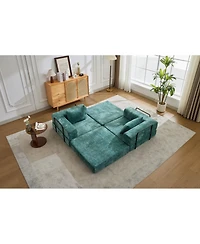 Streamdale Furniture Streamdale Compression Convertible Floor Sofa Bed