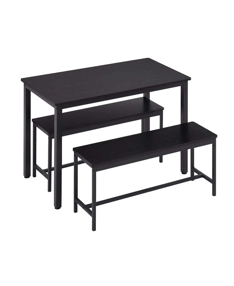 Streamdale Furniture Industrial Dining & Bar Set with Benches