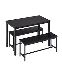 Streamdale Furniture Industrial Dining & Bar Set with Benches