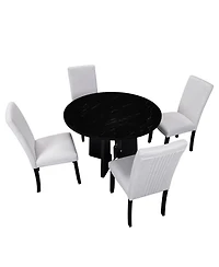 Streamdale Furniture 5-Piece Round Dining Set Chairs & 43" Table