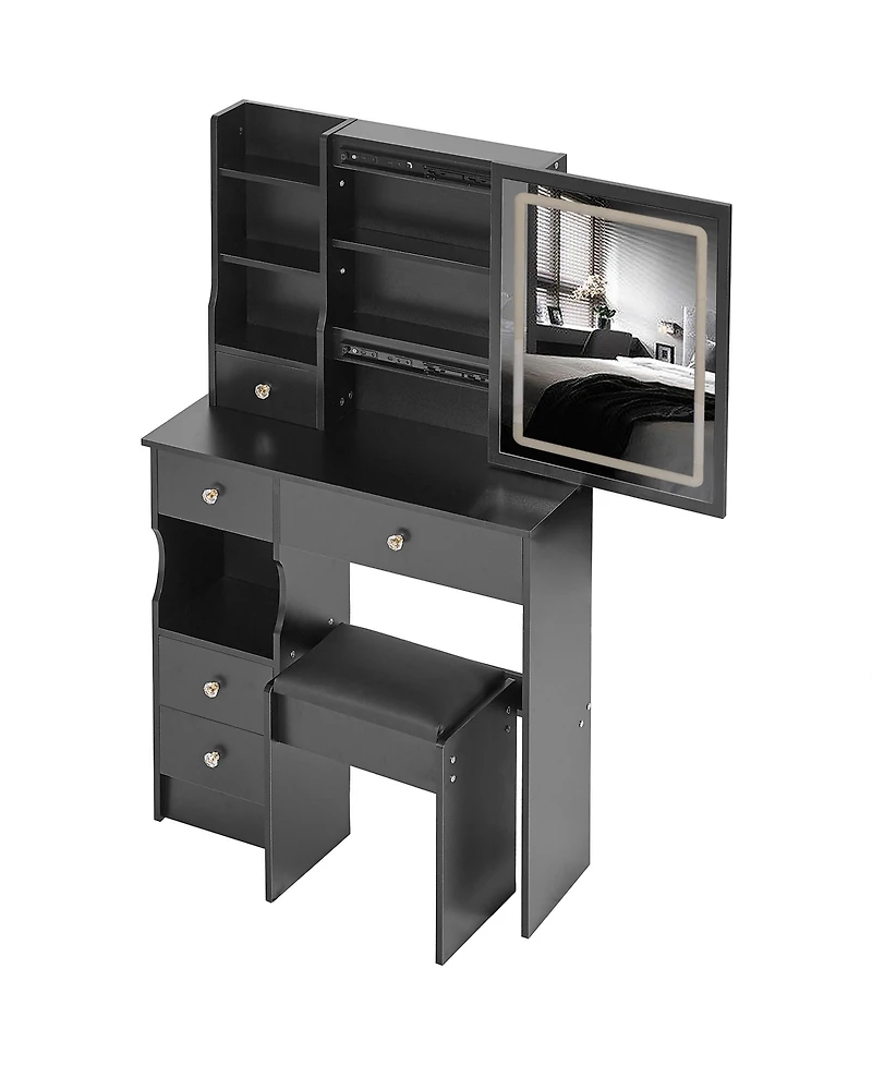 Streamdale Compact Vanity Set Touchscreen Led Mirror, Adjustable Lighting