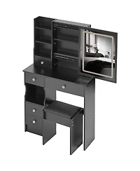 Streamdale Compact Vanity Set Touchscreen Led Mirror, Adjustable Lighting