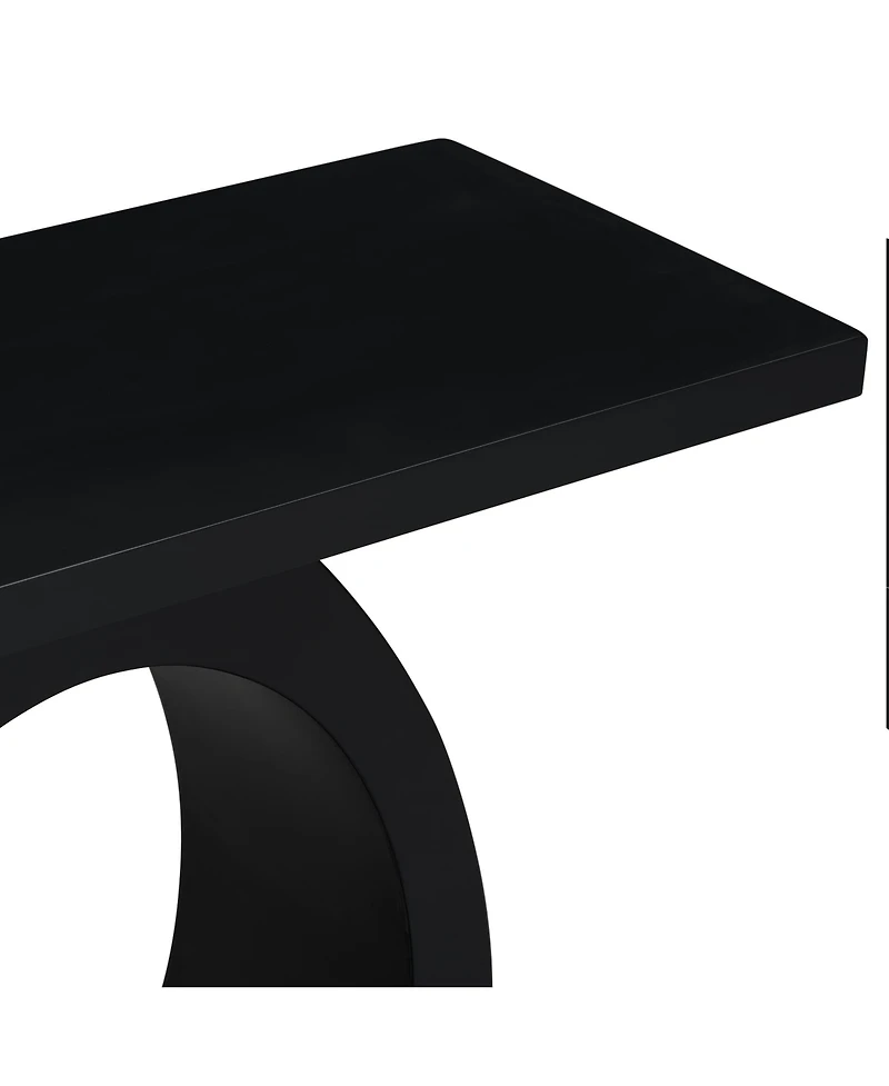 Streamdale Furniture Mira Modern Console Table with Egg Base, Enhanced Stability and Design