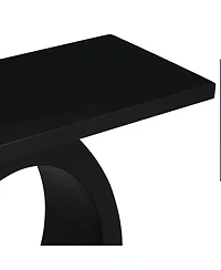 Streamdale Furniture Mira Modern Console Table with Egg Base, Enhanced Stability and Design