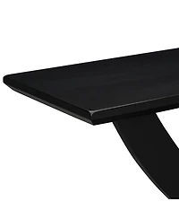 Streamdale Furniture Mira 57" Rustic Console Table with Cross-Legs