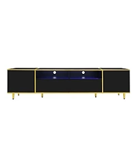 Streamdale Furniture 70.9" Led Tv Stand - 2 Shelves Drawers & Cabinets