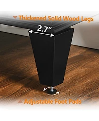 Streamdale Furniture Retro Wooden Sideboard Buffet Cabinet - Black