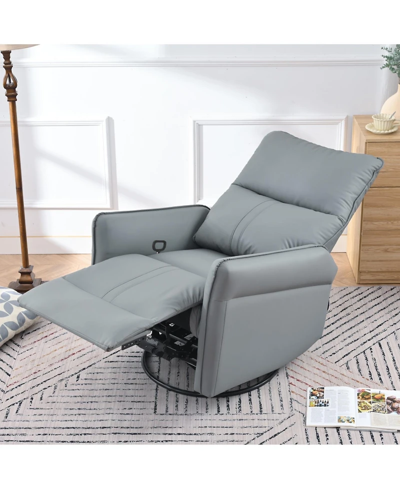 Streamdale Furniture Swivel Rocker Recliner Chair, Nursery