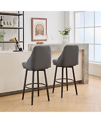 Streamdale Furniture Streamdale swivel bar & couter stool, 24"&30" adjustable, (set of 2) Fabric color