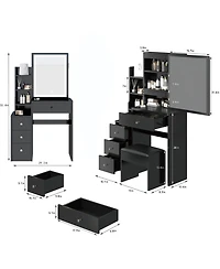 Streamdale Compact Left-Facing Vanity with Storage