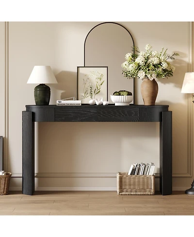 Streamdale Furniture Fluted Console Table with Drawers