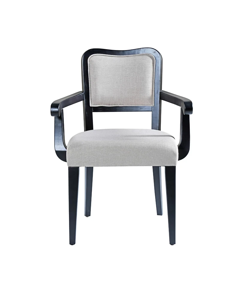 Streamdale Furniture Upholstered Dining Chairs (Set of 2) - Beige Fabric, Hardwood Frame