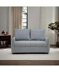 Streamdale Furniture 3-in-1 Velvet Sleeper Sofa with Storage