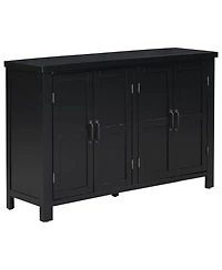 Streamdale Furniture 4-Door Sideboard with Adjustable Shelves and Retro Handles
