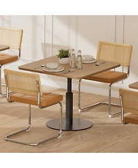 Streamdale Furniture Rattan Dining Chairs Set of 4 Faux Leather