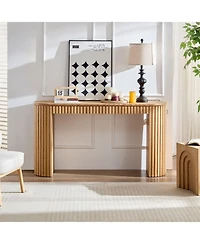 Streamdale Furniture Modern Console Table with Drawer - Nature