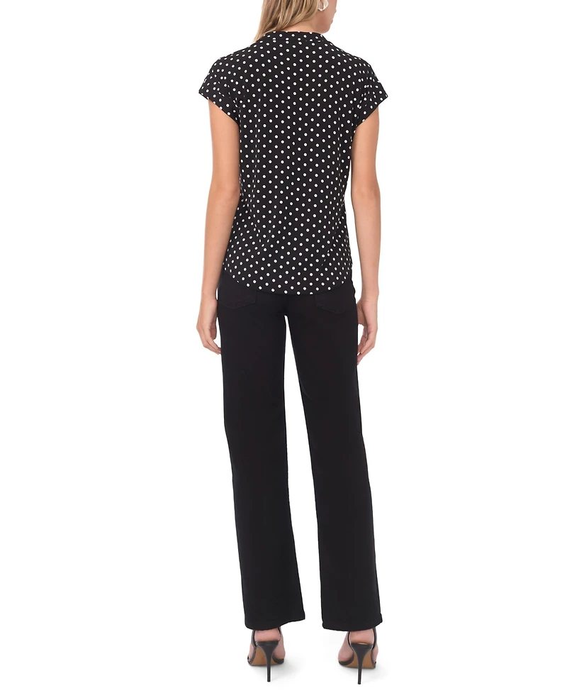 Vince Camuto Women's V-Neck Front Placket Blouse