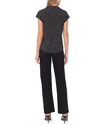 Vince Camuto Women's V-Neck Front Placket Blouse