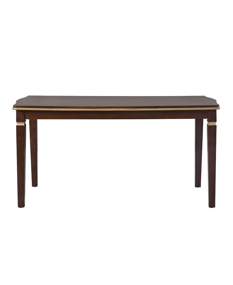 Streamdale Furniture 6-Piece Dining Table Set- 60" Table, 4 Tufted Chairs & Bench (Black)