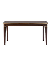 Streamdale Furniture 6-Piece Dining Table Set- 60" Table, 4 Tufted Chairs & Bench (Black)