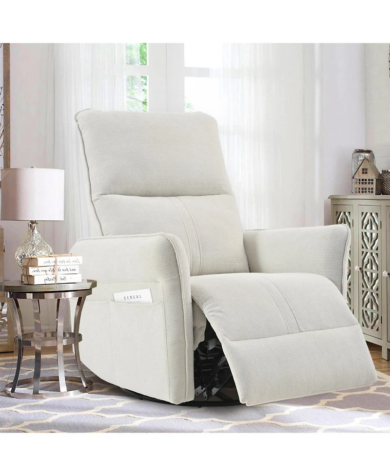 Streamdale Furniture Swivel Rocker Recliner Chair, Nursery Glider, Modern Rocking Chair - Gray