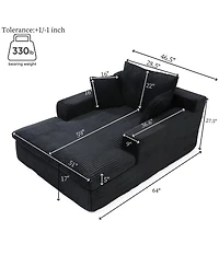 Streamdale Furniture Chaise Lounge Sofa Bed