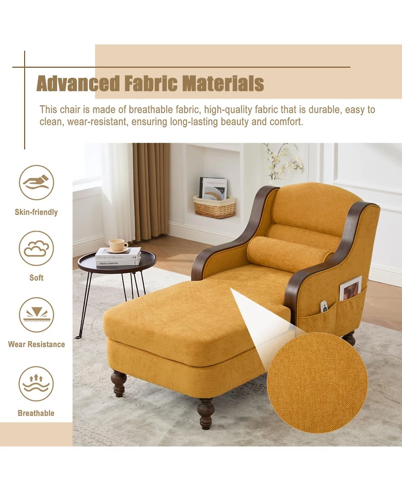 Streamdale Furniture Oversized Chaise Lounge Indoor Sofa Bed